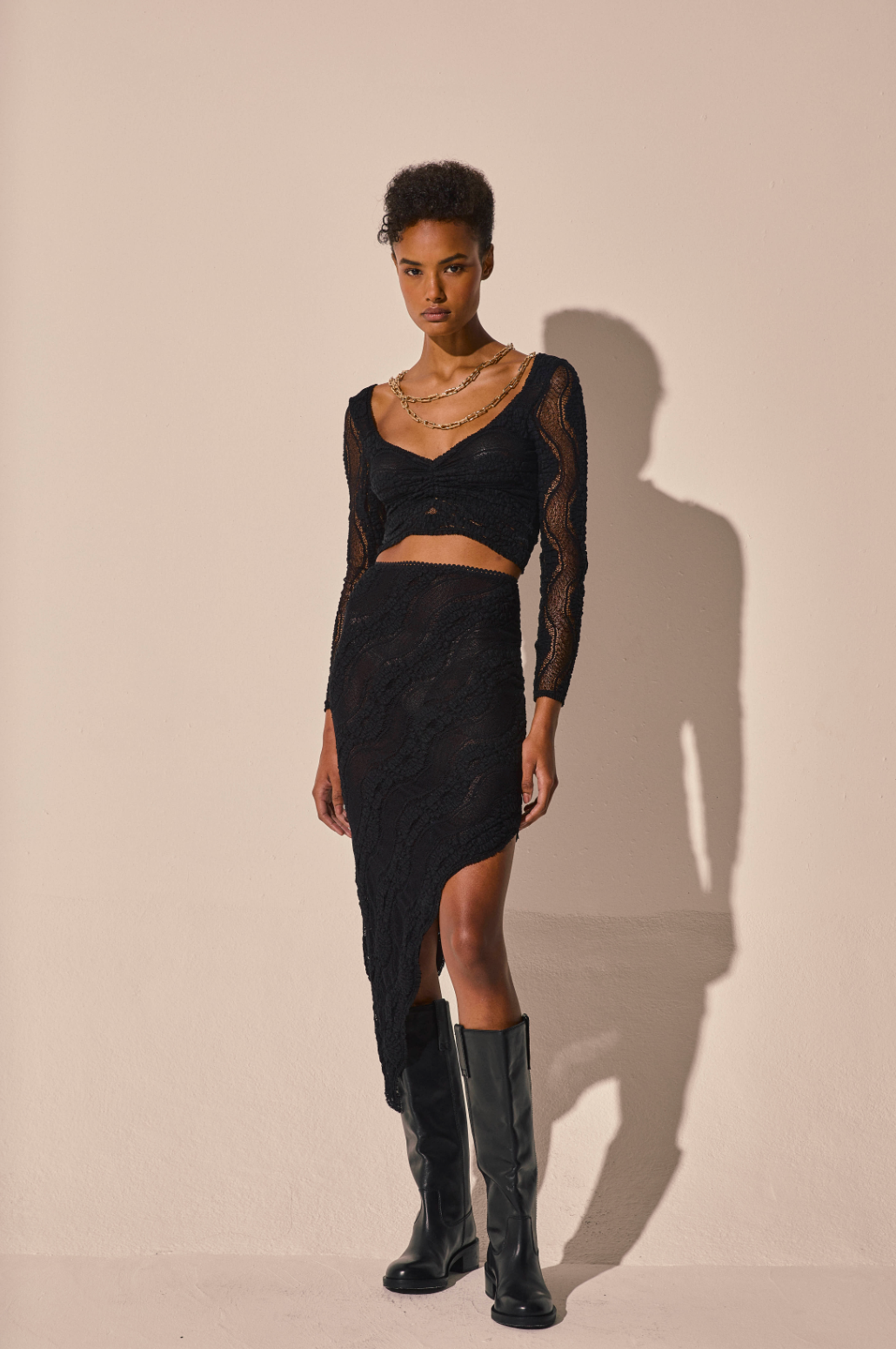 Cascade Black Skirt