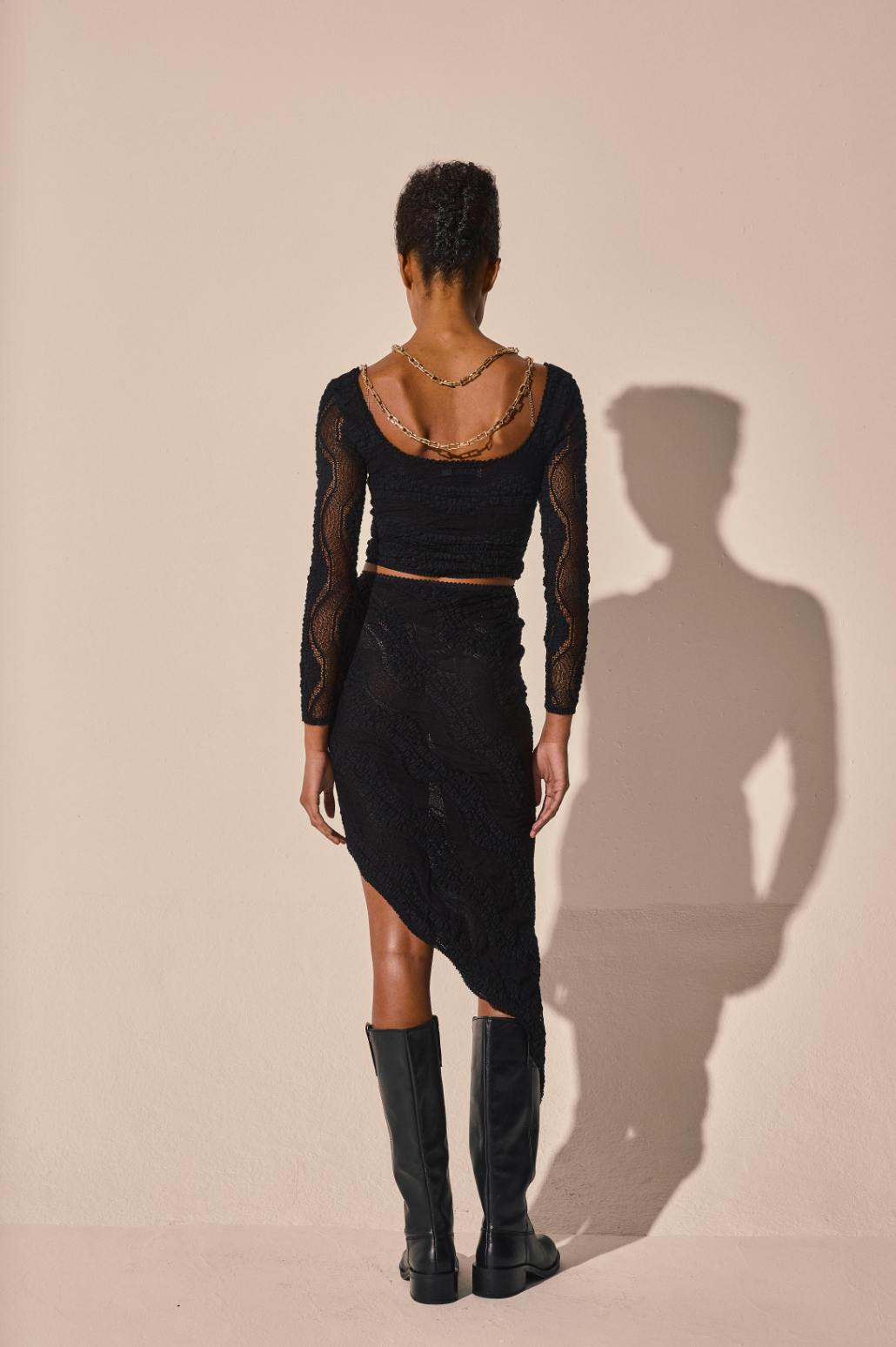 Cascade Black Skirt