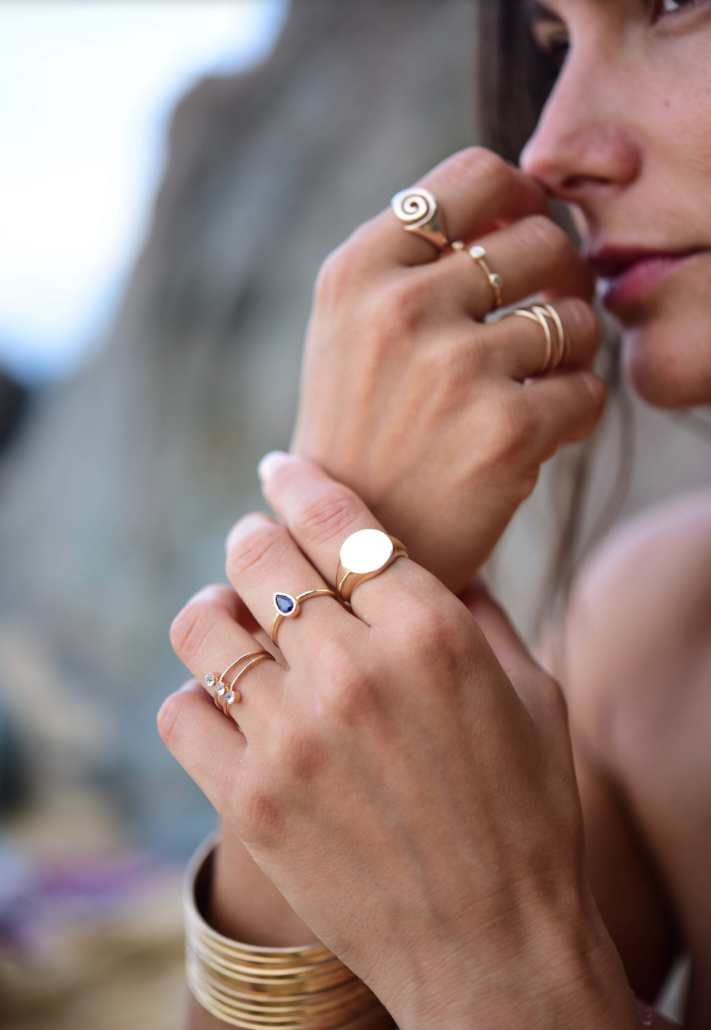 AN017 Flat Disc Ring