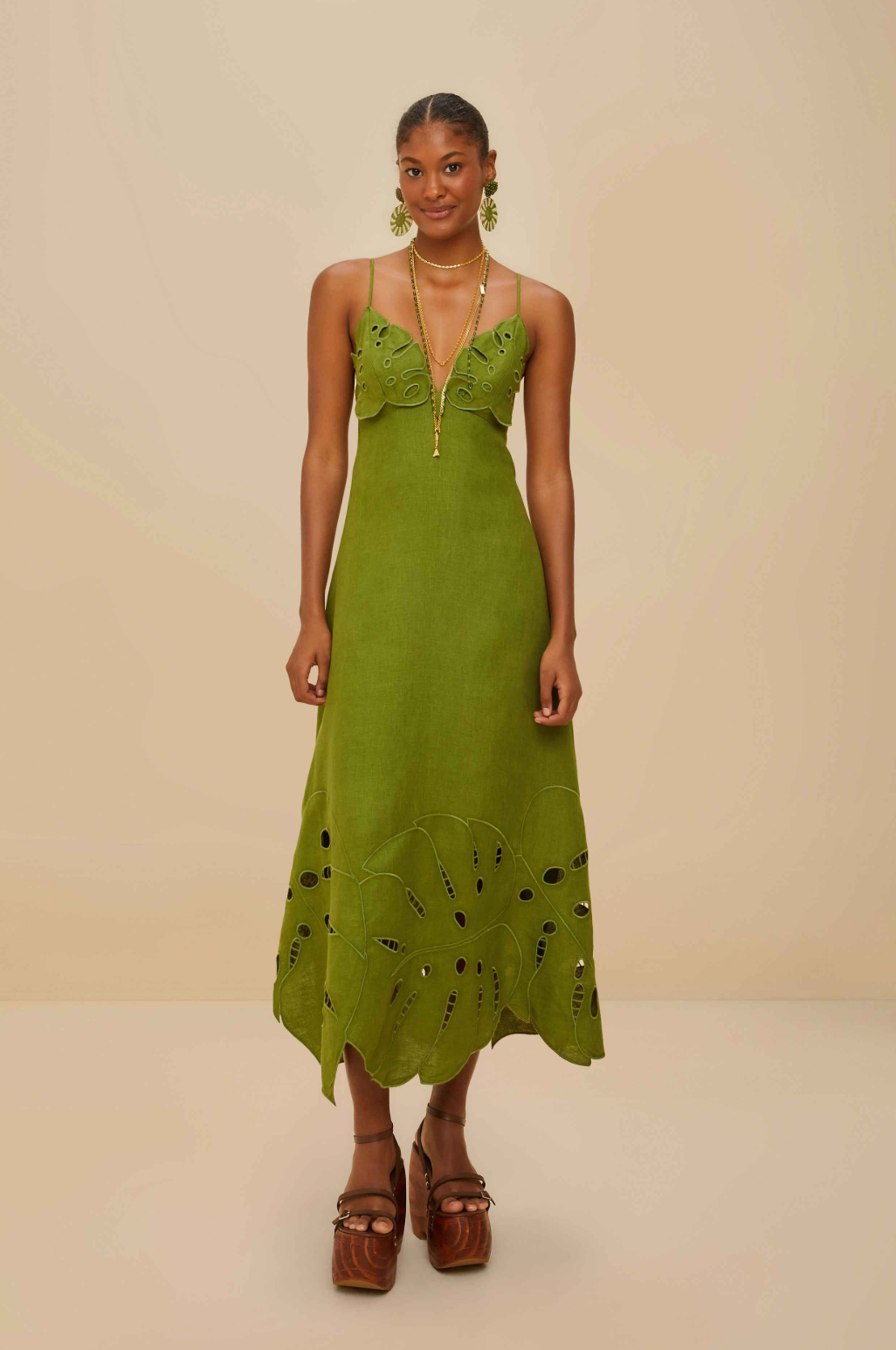 Monstera Midi Dress