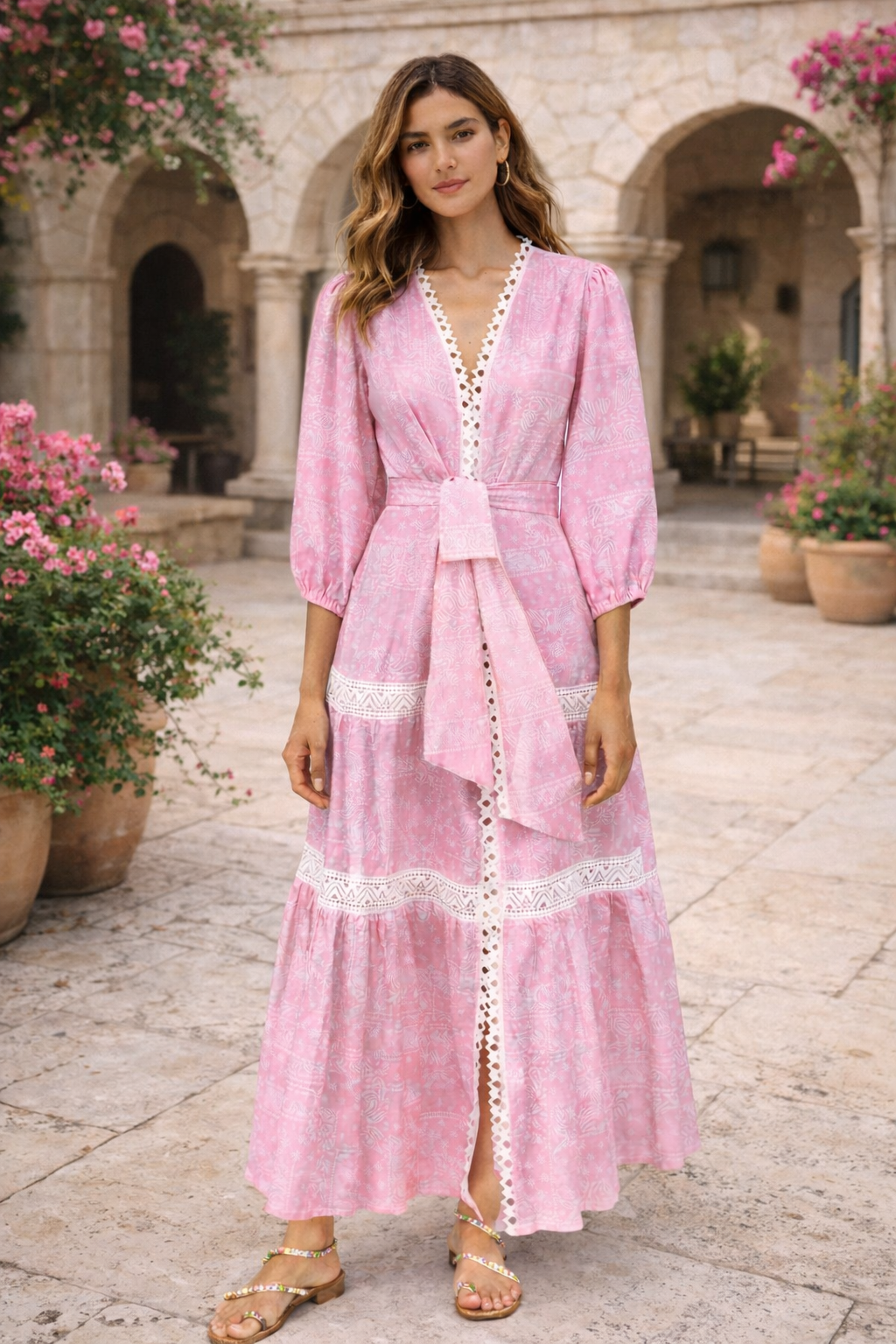 Sacher Bandana Pink Dress – Mita Mita Store