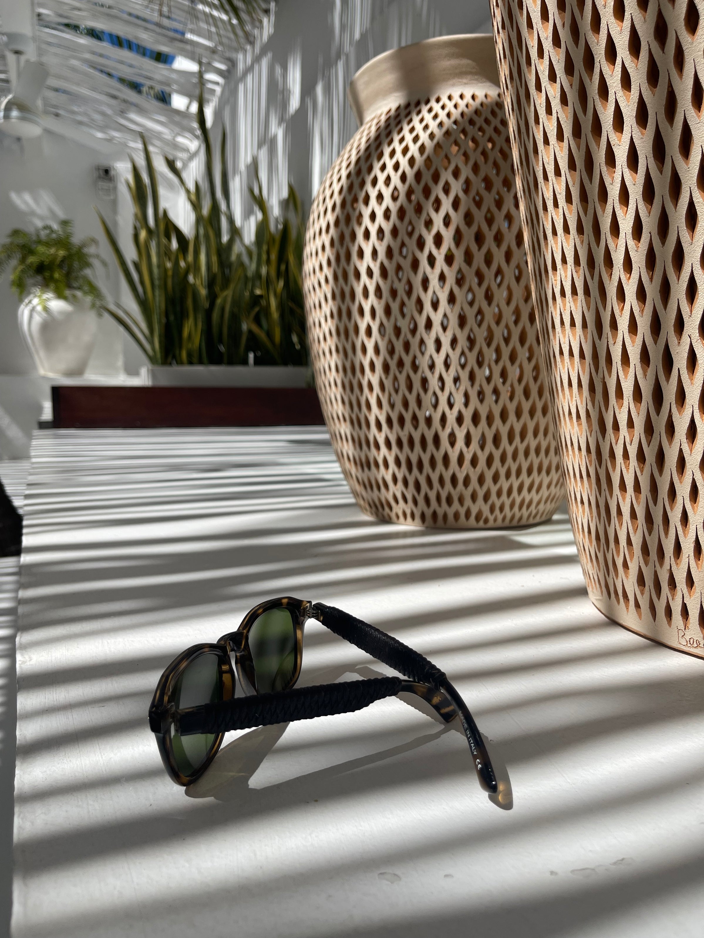 Classic Brown Green Lenses Sunglasses