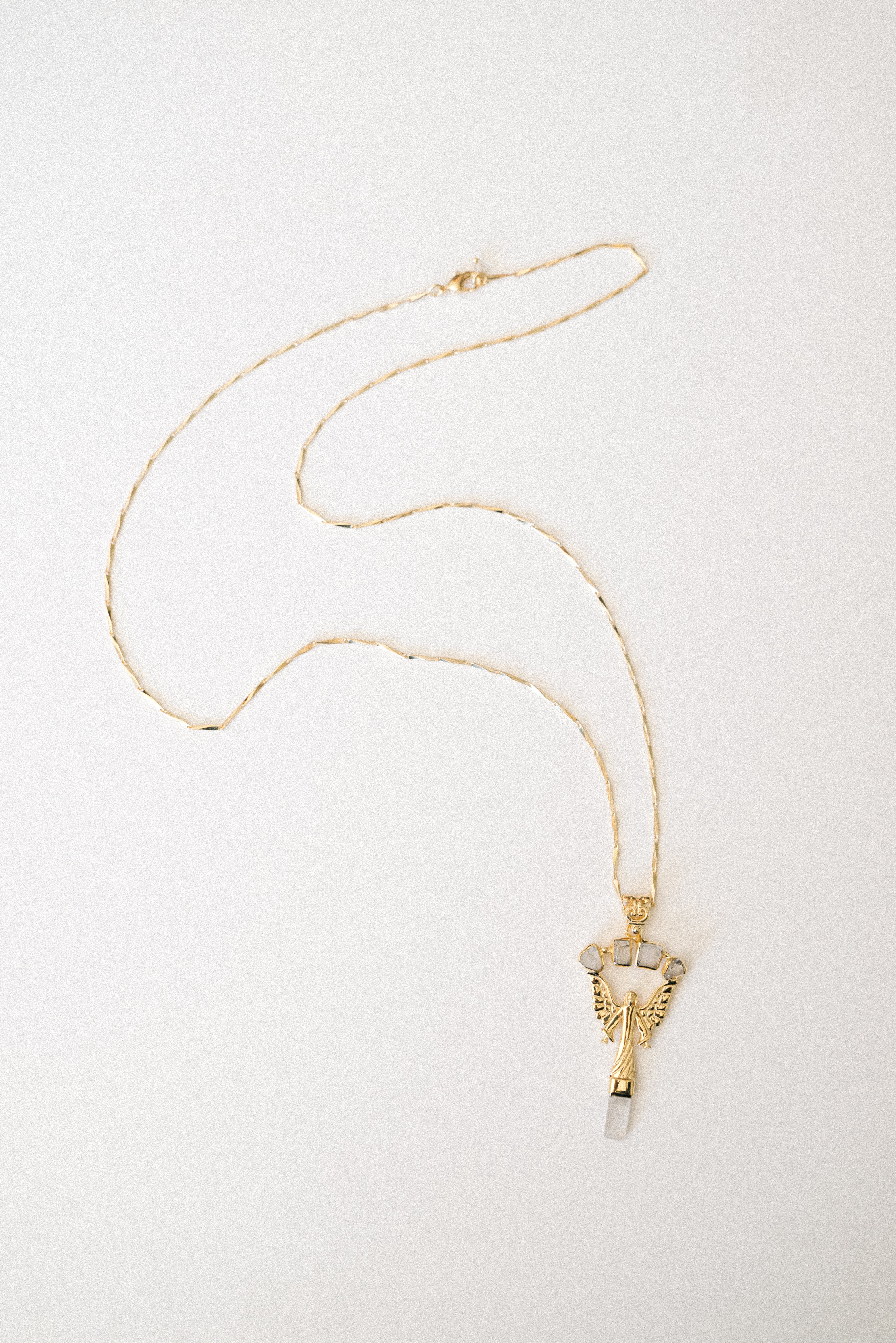 Angel Crystal Quartz Necklace