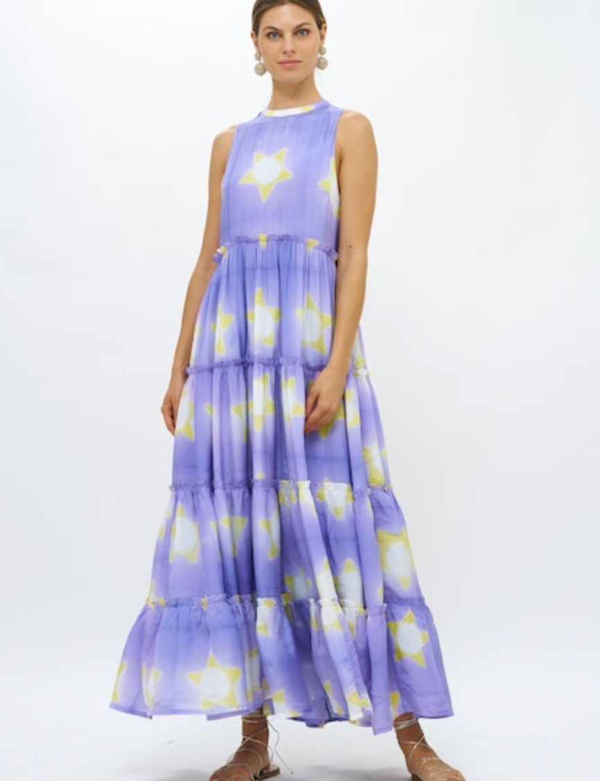Mela Ruffle Tiered Maxi Dress