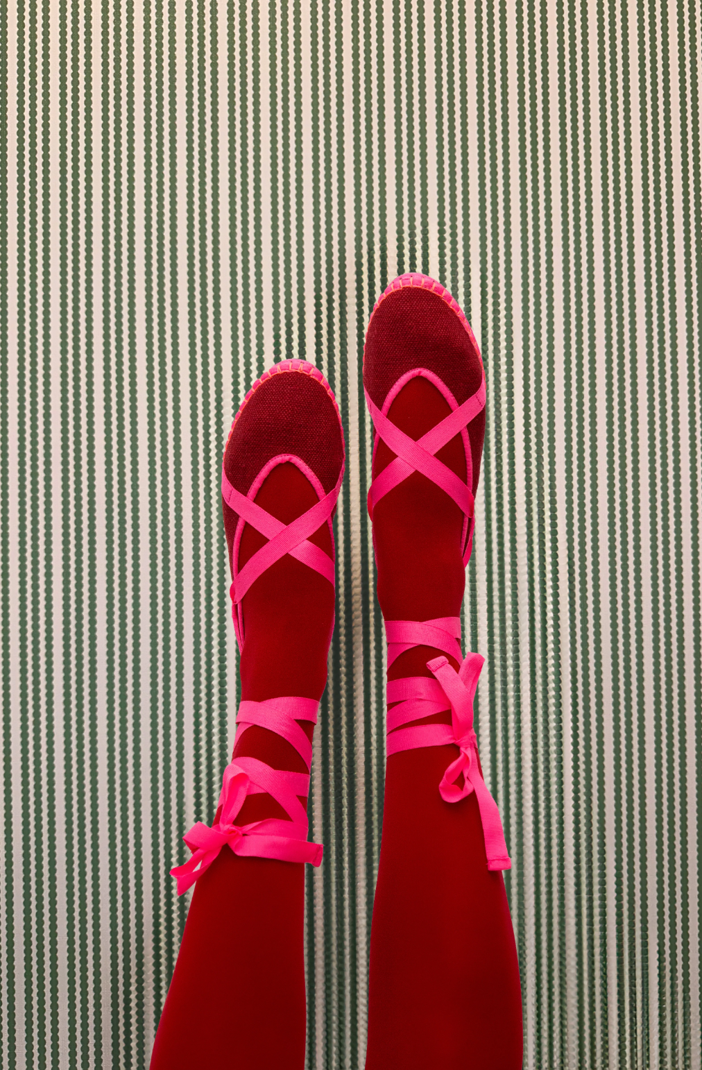 Cherry Linen Ribbon
