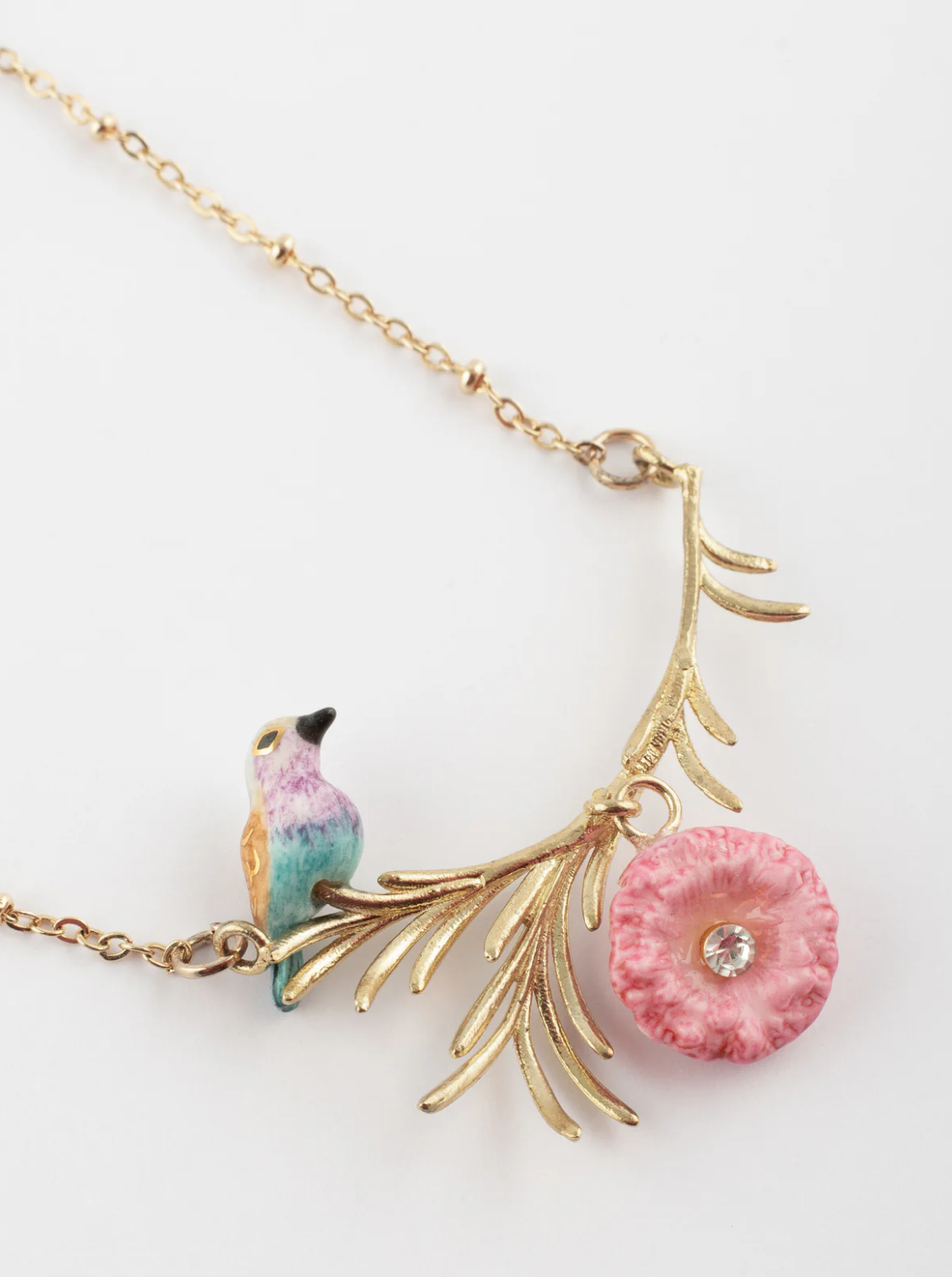 Bird on Branch Necklace