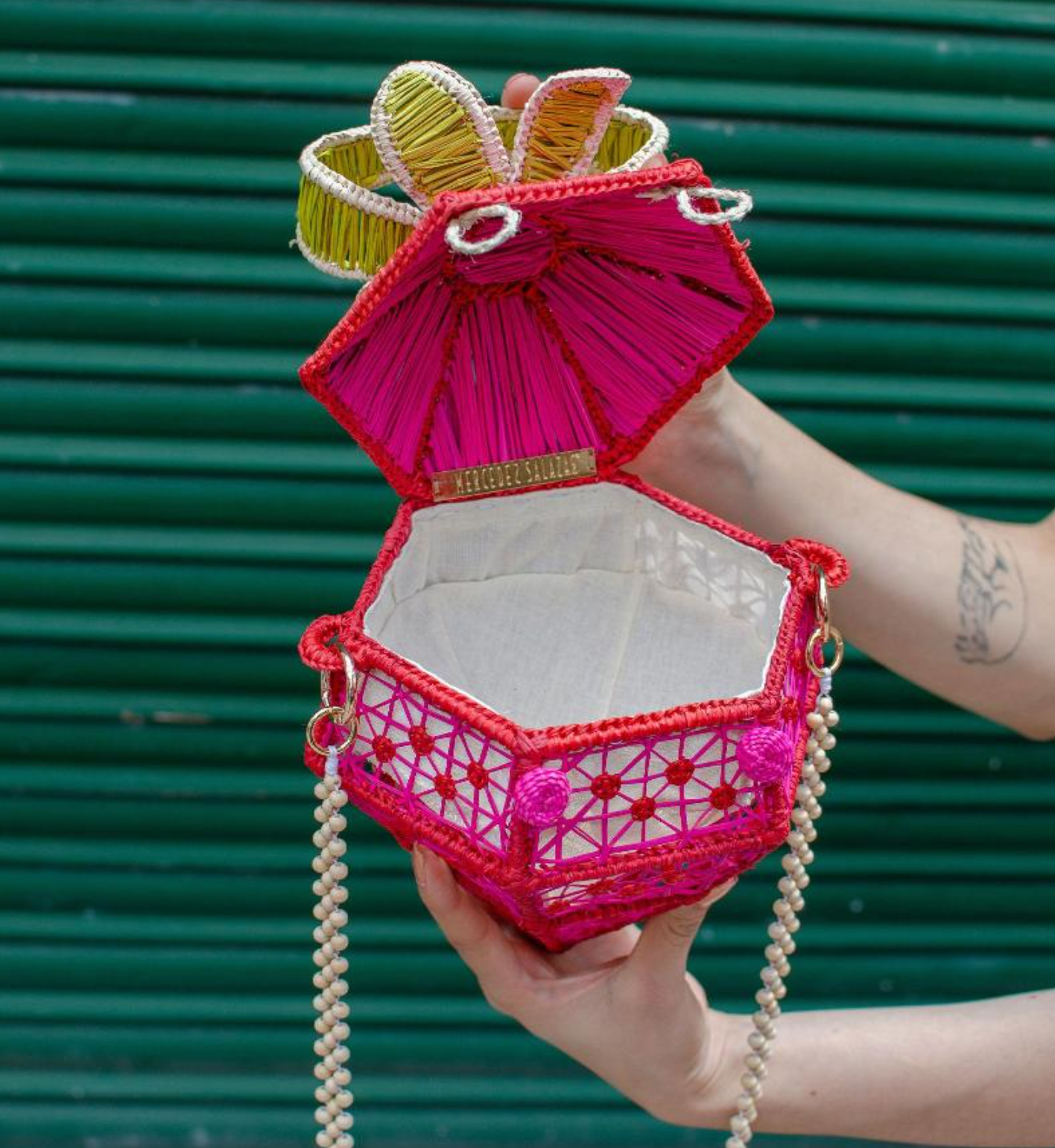 Strawberry Fucsia Cocktail Bag