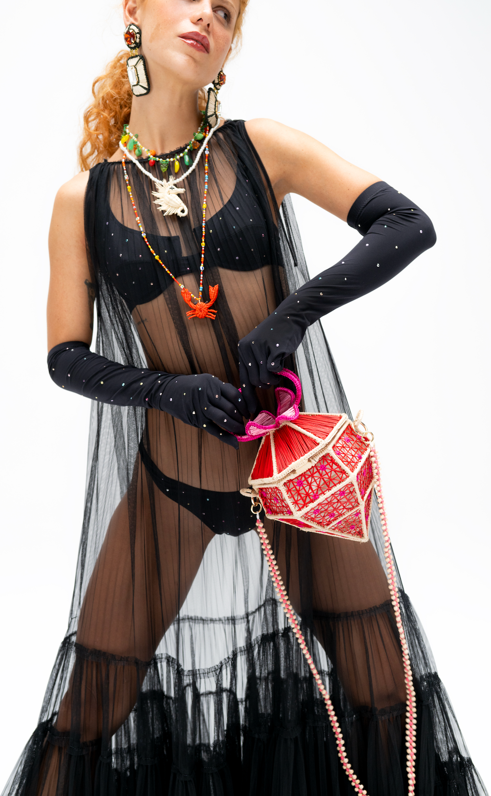 Strawberry Fucsia Cocktail Bag