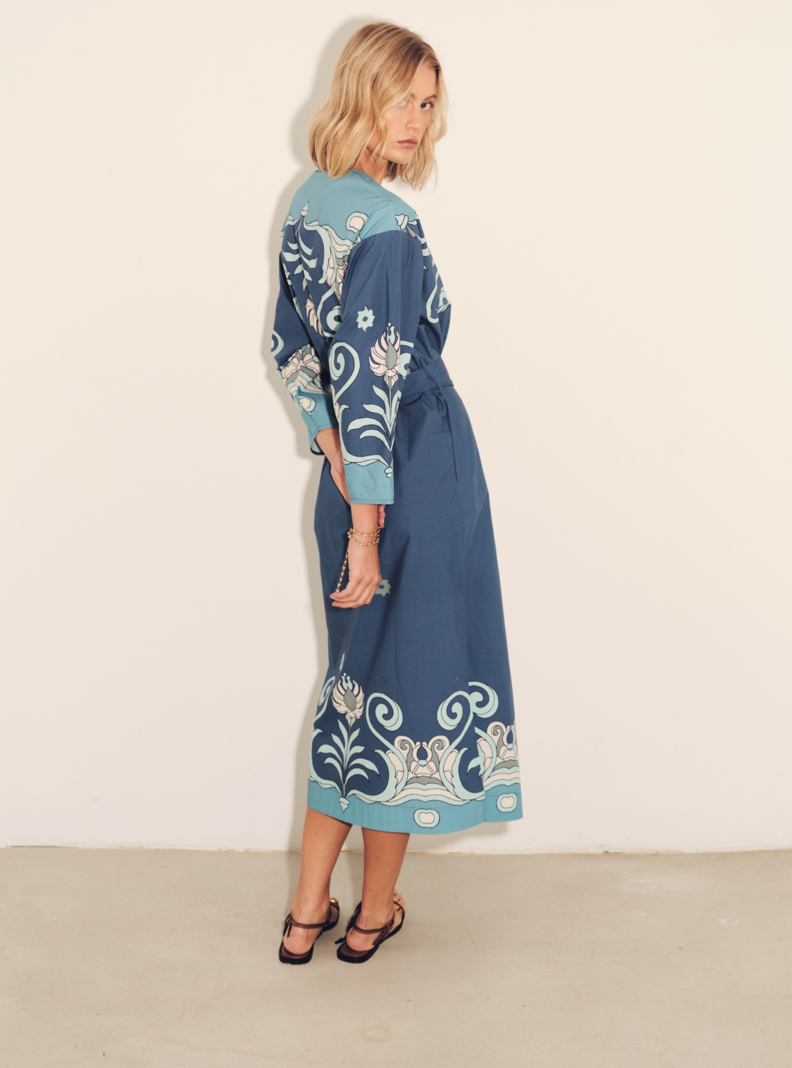 Inae Tiles Blue Dress