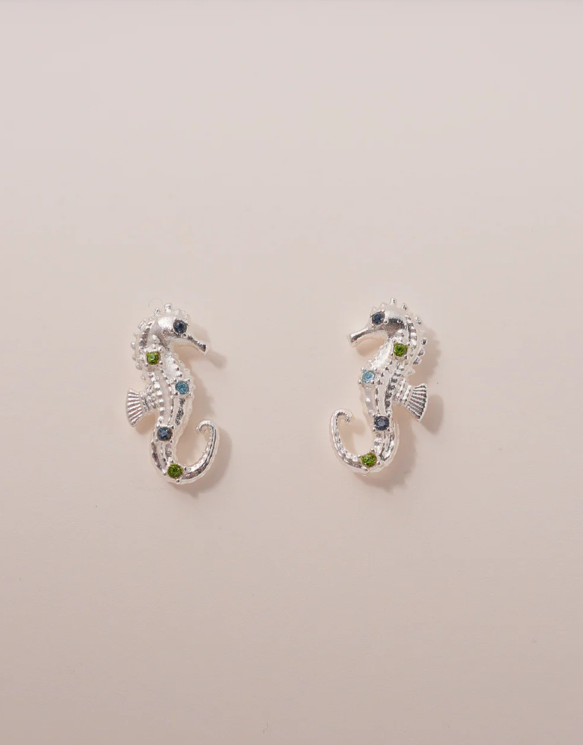 Seahorse Silver Earrings