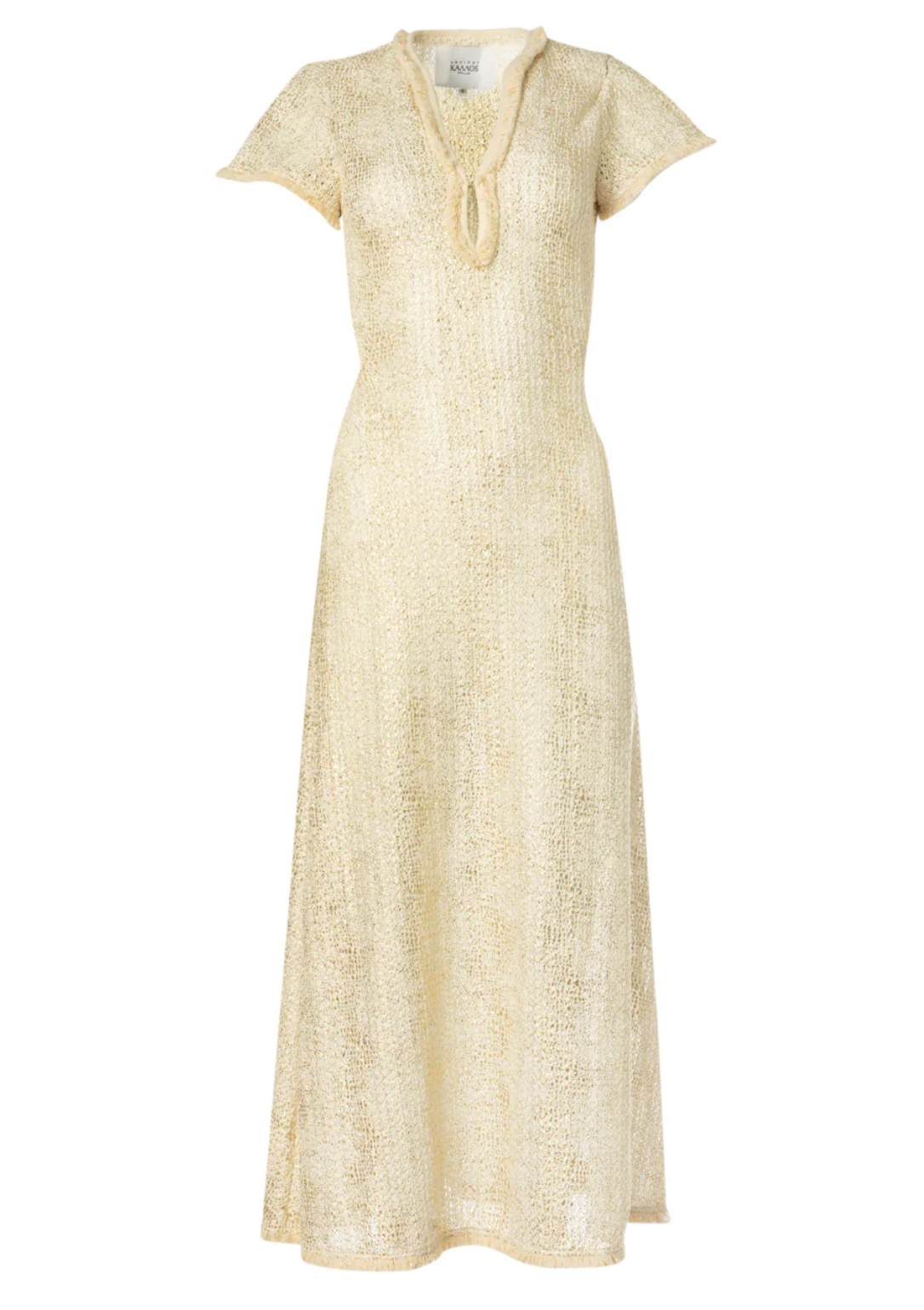 Hera Golden Cutout Dress