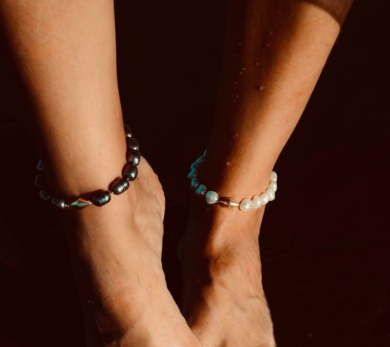 Orissa Black Pearl Anklet