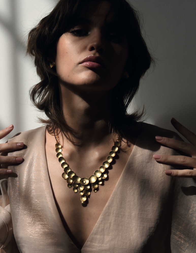 Large Golden Hydria Necklace