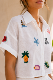 White Motif Bondi Shirt