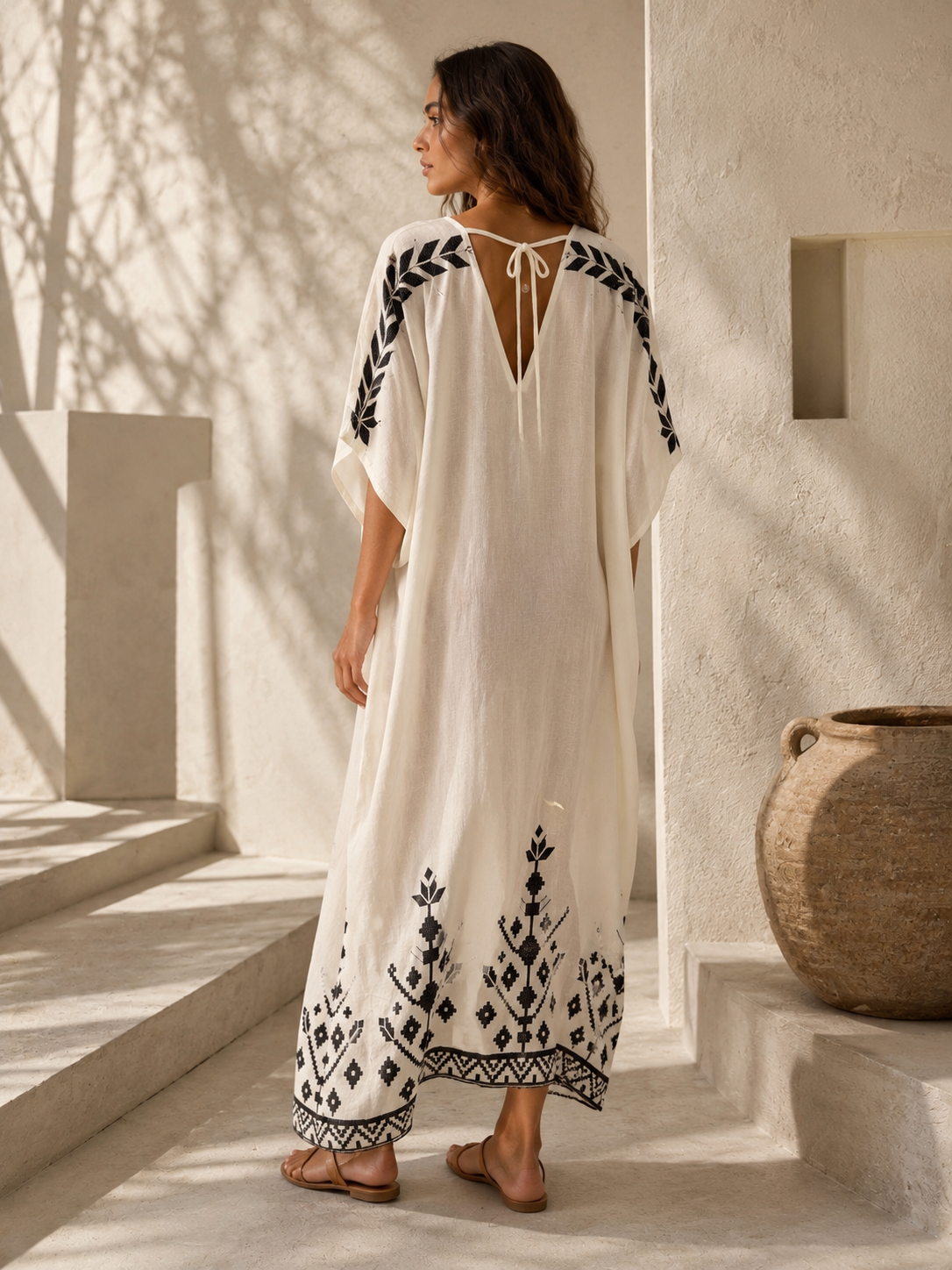 Kaftan Deep V Neck
