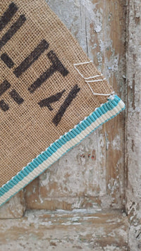 Vintage Burlap Coahuila Pouch