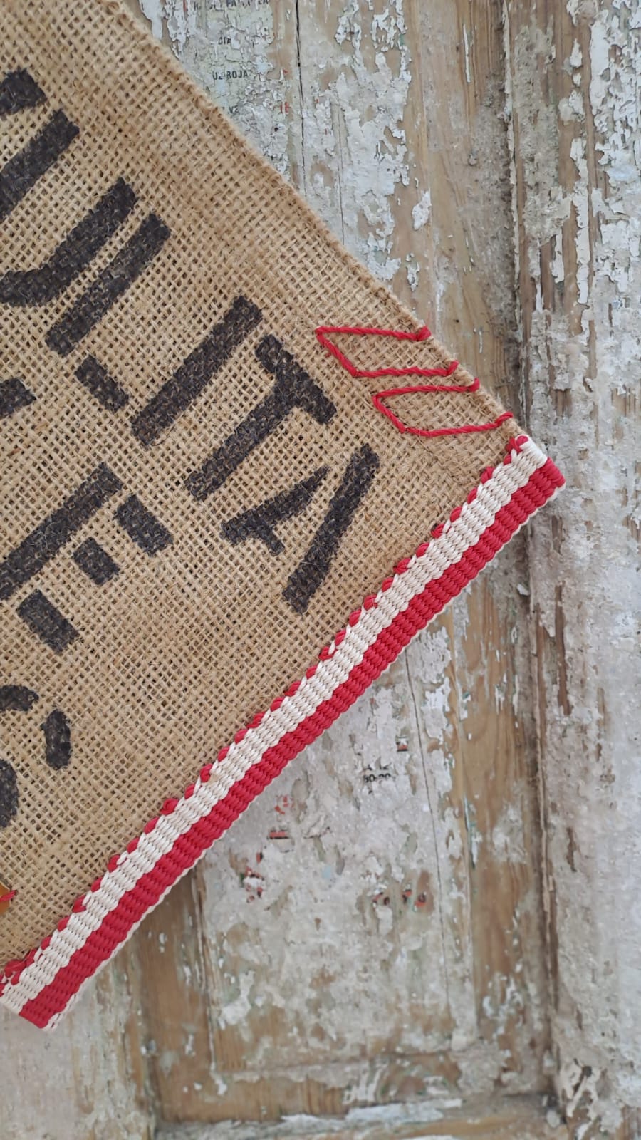 Vintage Burlap Sonora Pouch