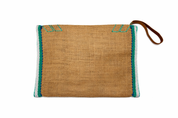 Vintage Burlap Mara Pouch