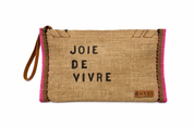 Vintage Burlap Monse Pouch