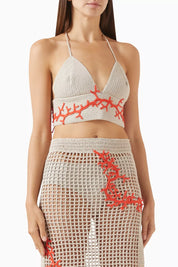 Atlas Hand Crochet Halter Top