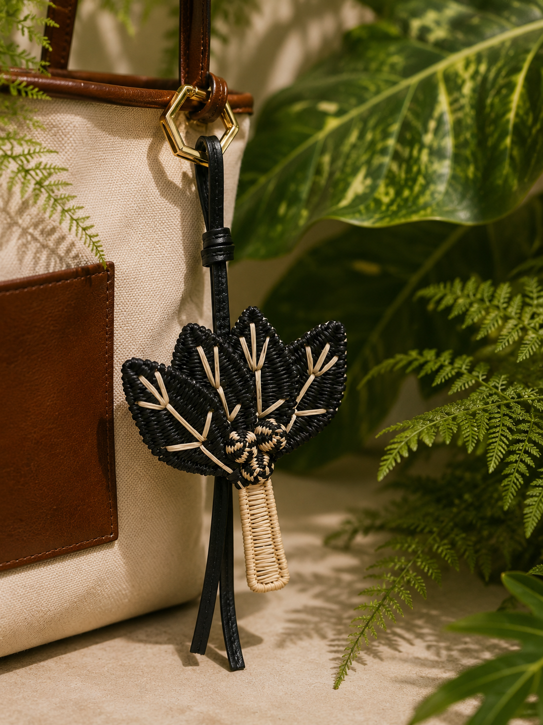 Black Palm Keychain