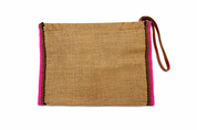 Vintage Burlap Monse Pouch