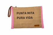 Vintage Burlap Tamaulipas Pouch