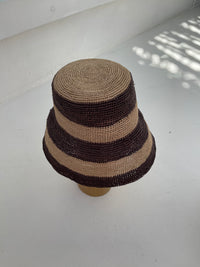 Stripes Beige Chocolat Hat