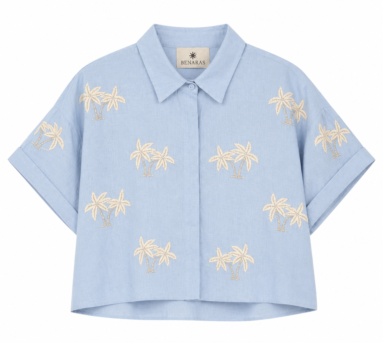 Blue Bondi Palm Short Shirt