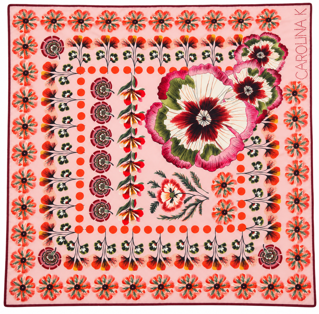 Pink Scarf Antique