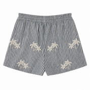 Stripes Blue Palm Mini short