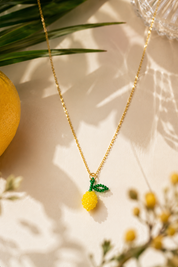 Lemon Beads Necklace