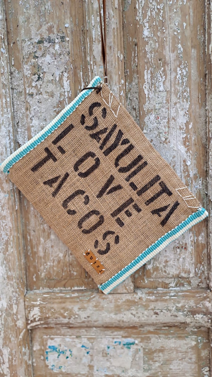 Vintage Burlap Coahuila Pouch