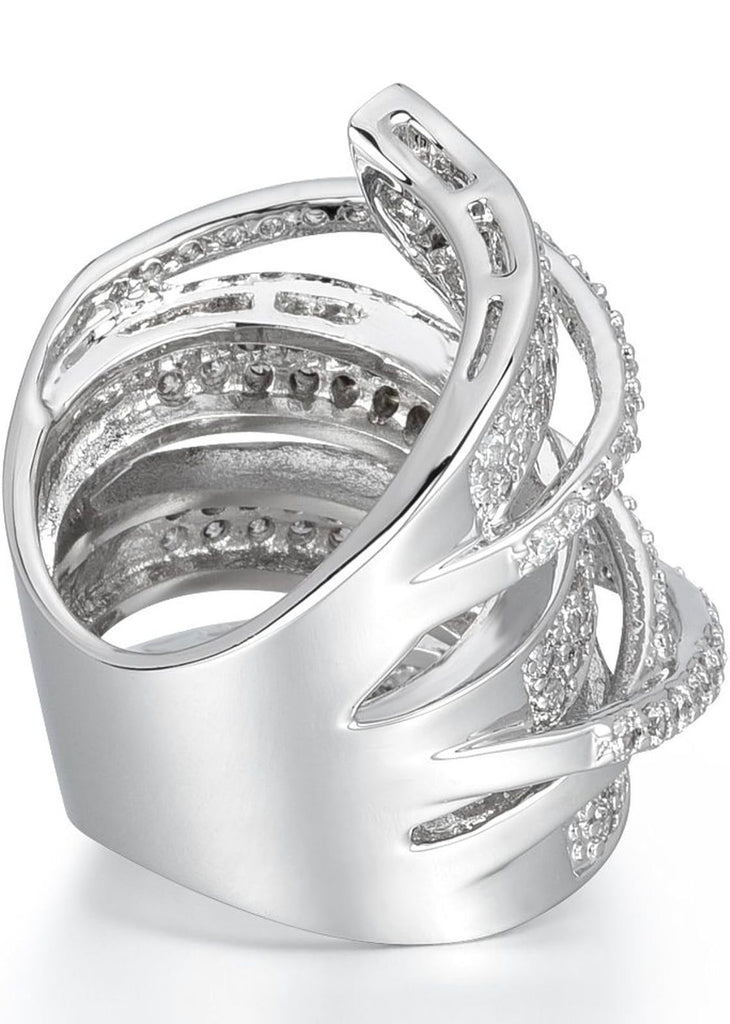 Wide Band Cocktail Ring