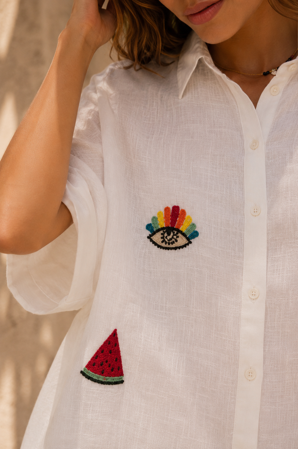 White Bahamas Long Shirt