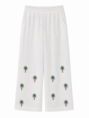 Green Palm Pants Shine