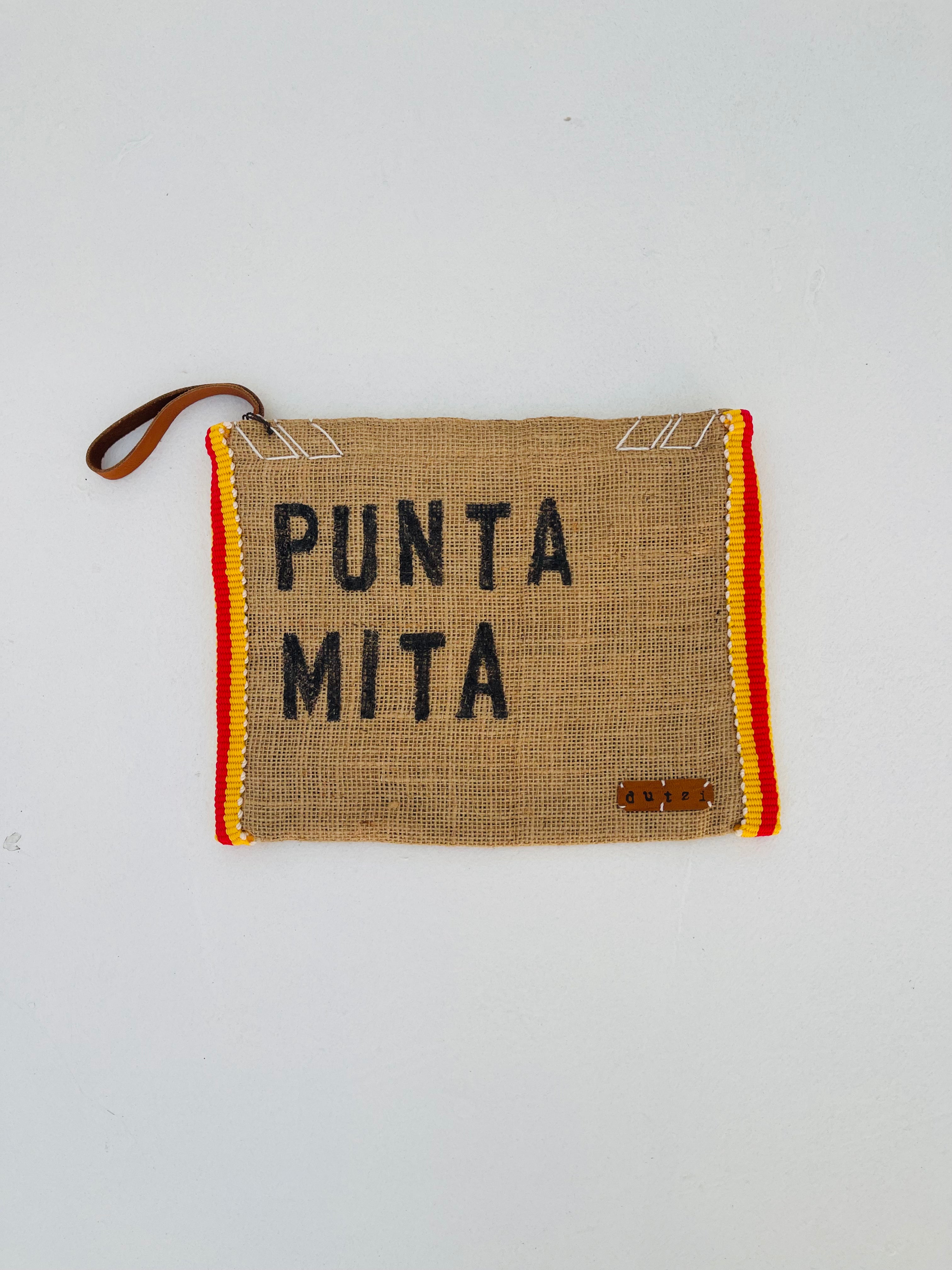 Vintage Burlap Sinaloa Pouch