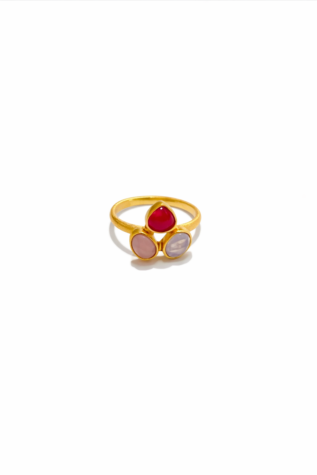 Labradorita Pink Ring