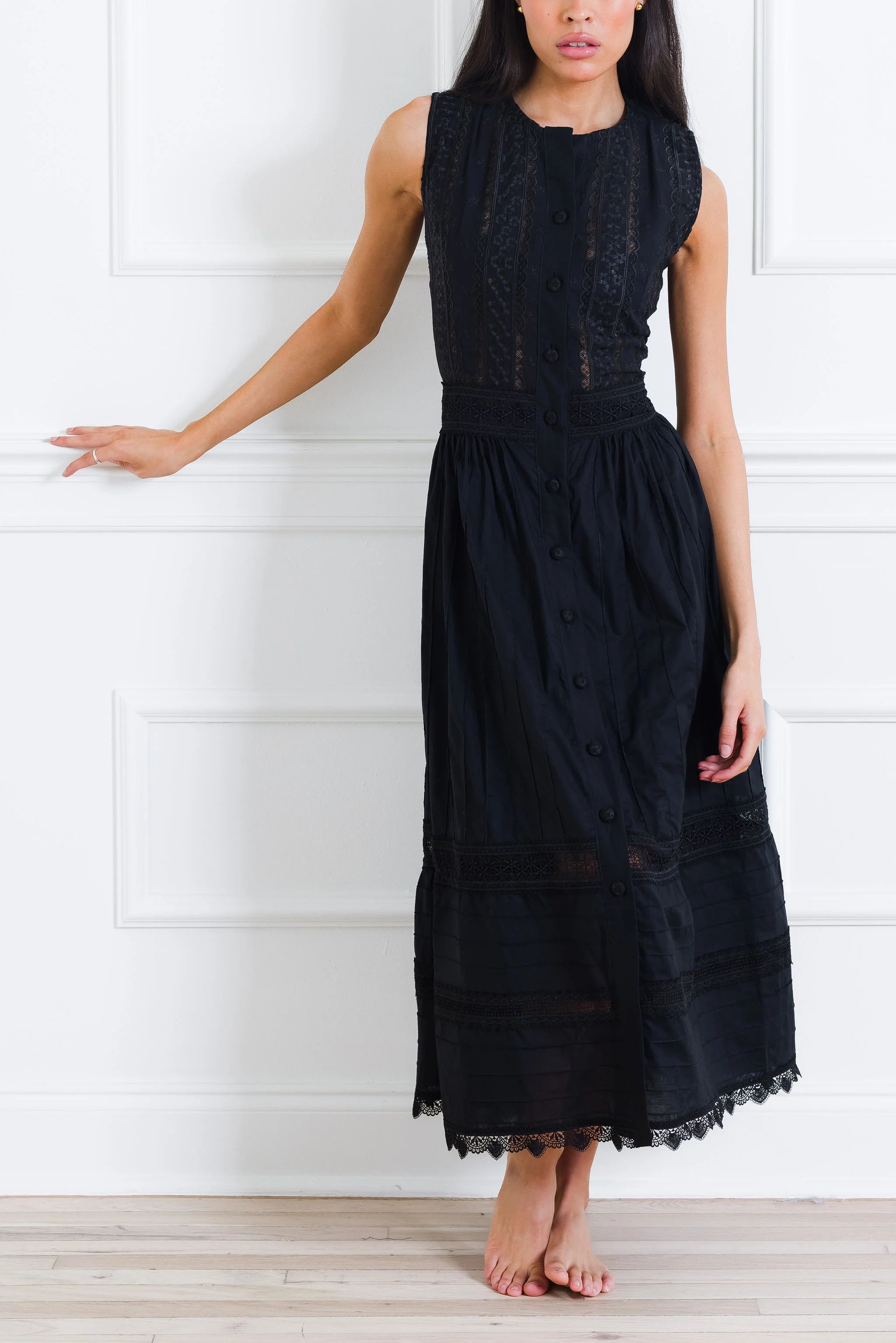 Solaire Black Maxi Dress