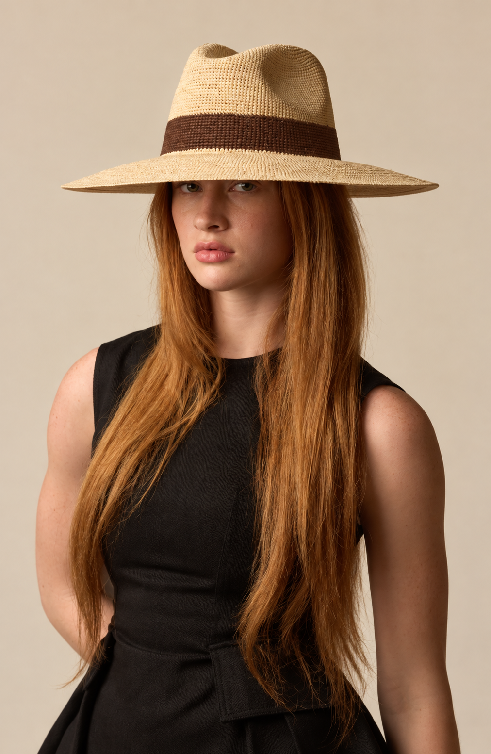 Amari Chocolate Packable Hat