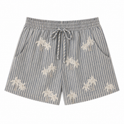 Stripes Blue Palm Mini short