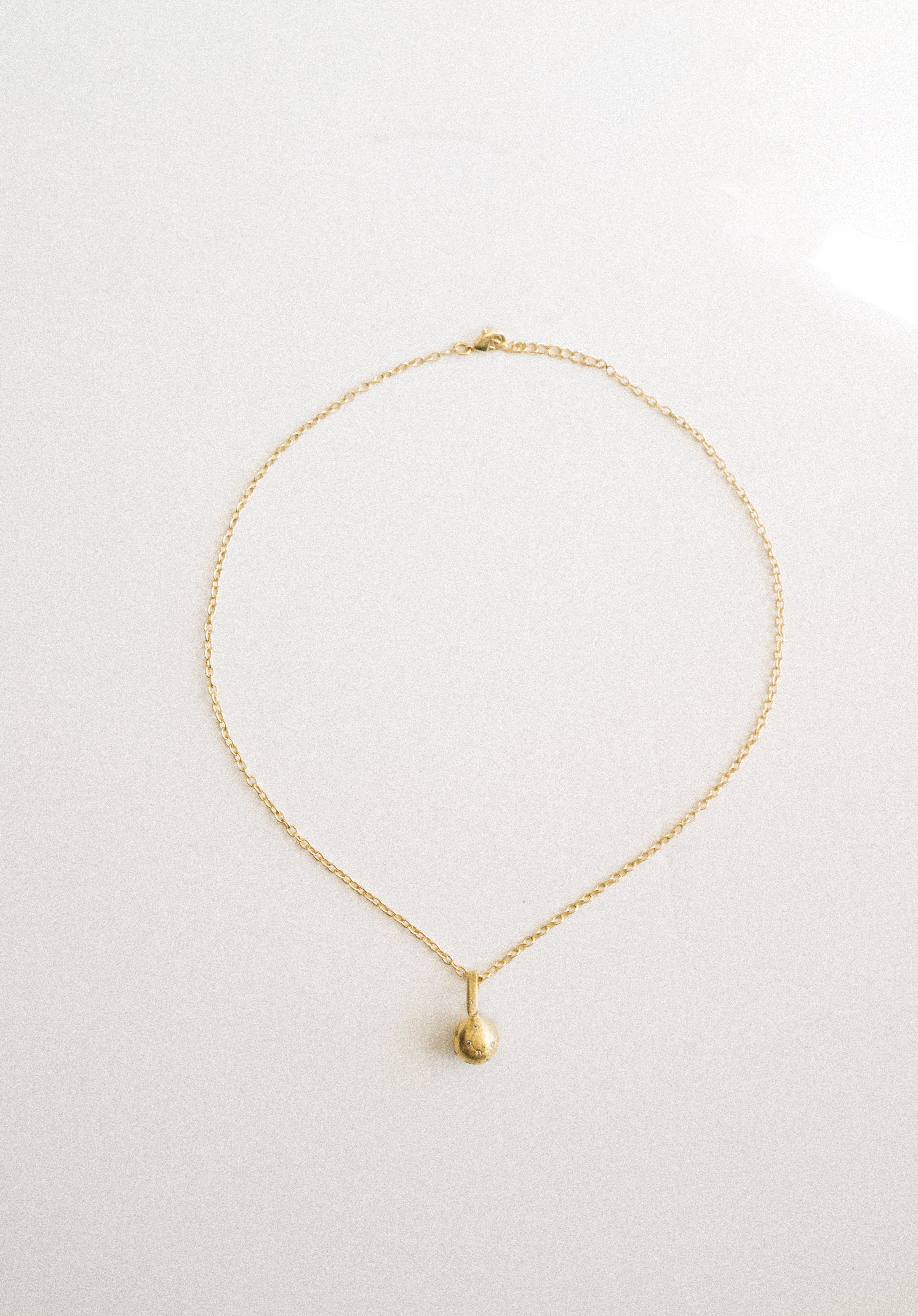 Gold Cosmos Mini Necklace