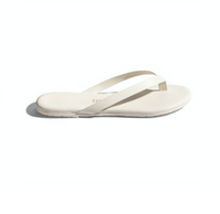 The Boyfriend Cream Sandals