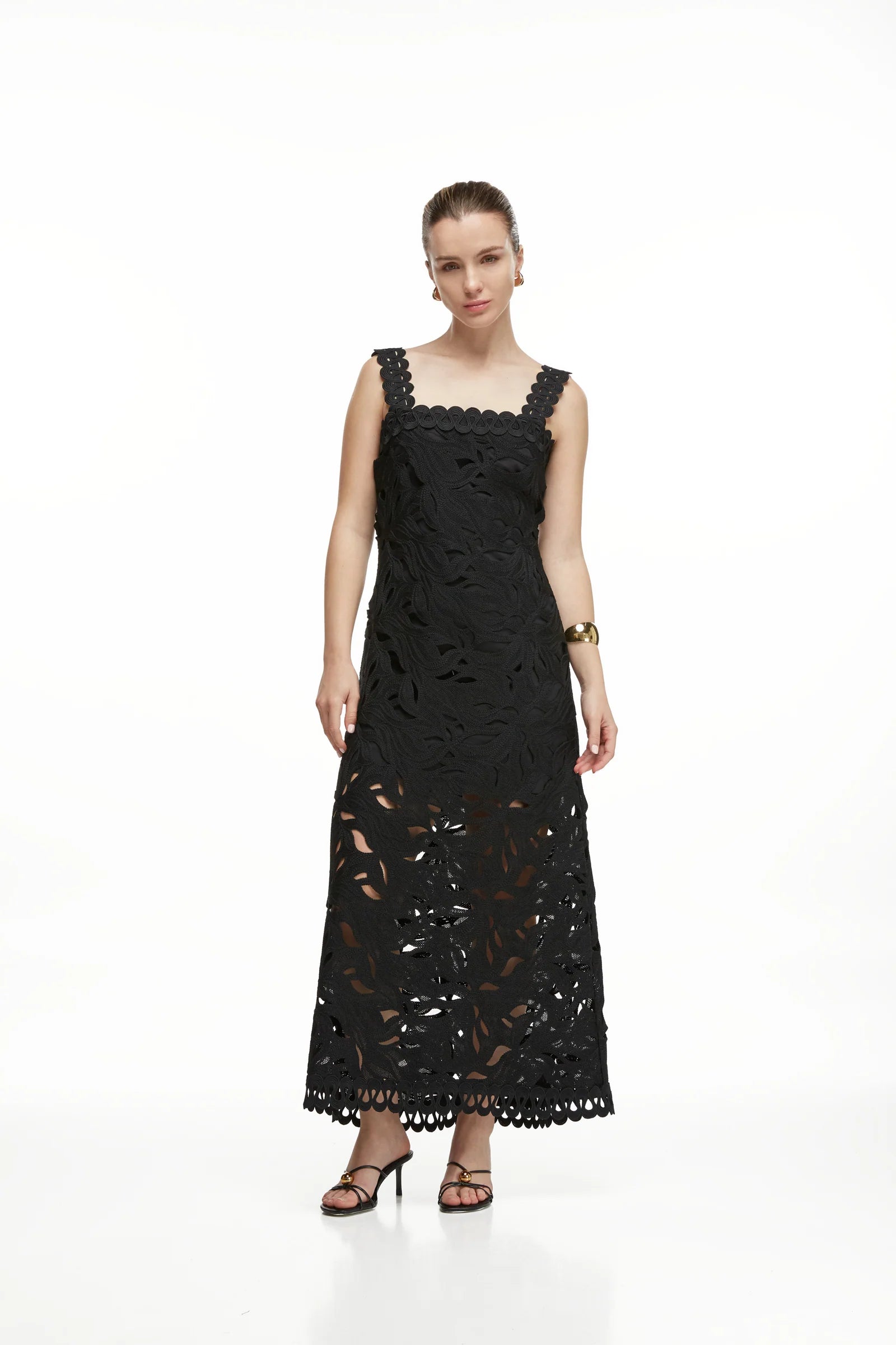 Crepusculo Black Midi Dress