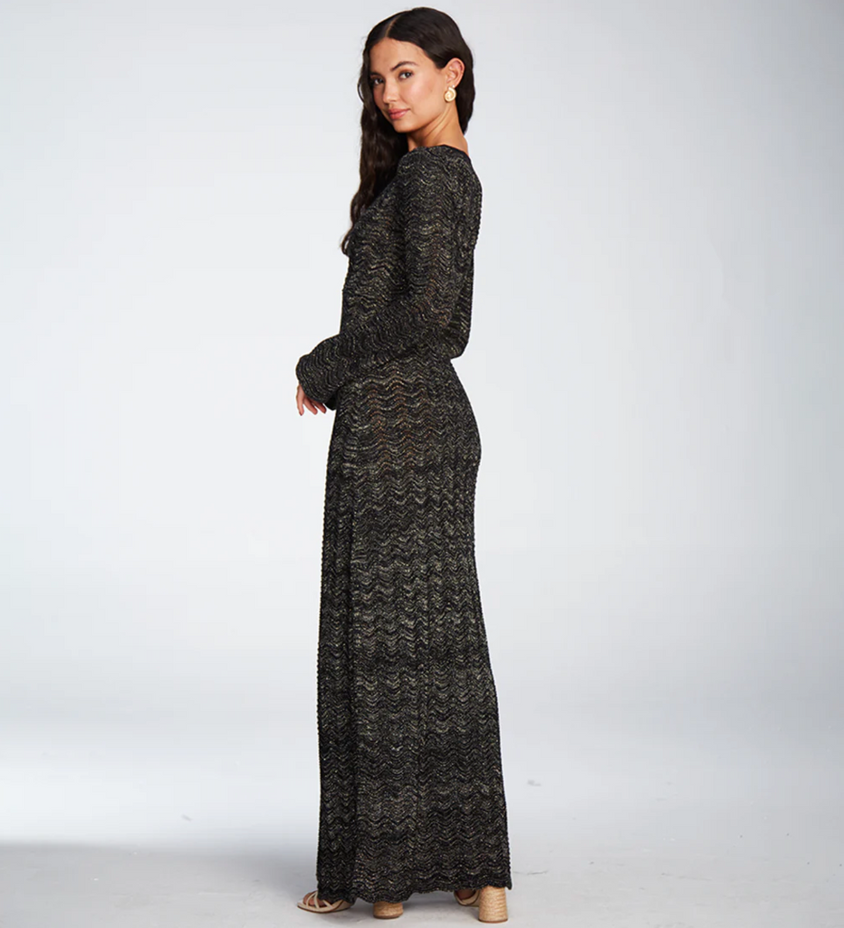 Ella Star Black Maxi Dress