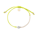 Neon Yellow Cord Solitaire Bracelet