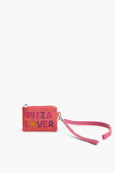 Pizza Lover Embellished Coin Bag