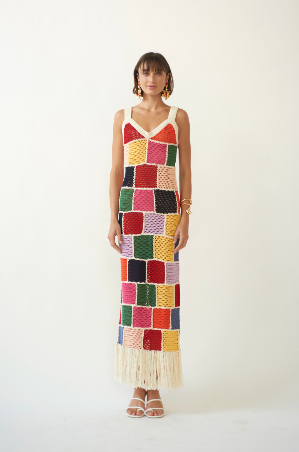 Vera Crochet Multi Dress