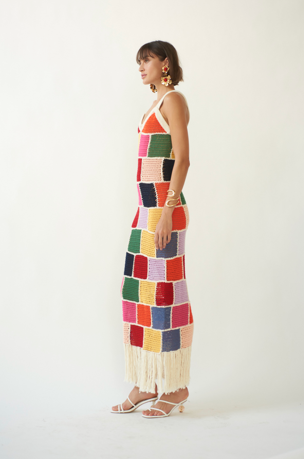 Vera Crochet Multi Dress