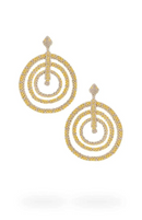 Platinum Gold Spiral Snake Earring